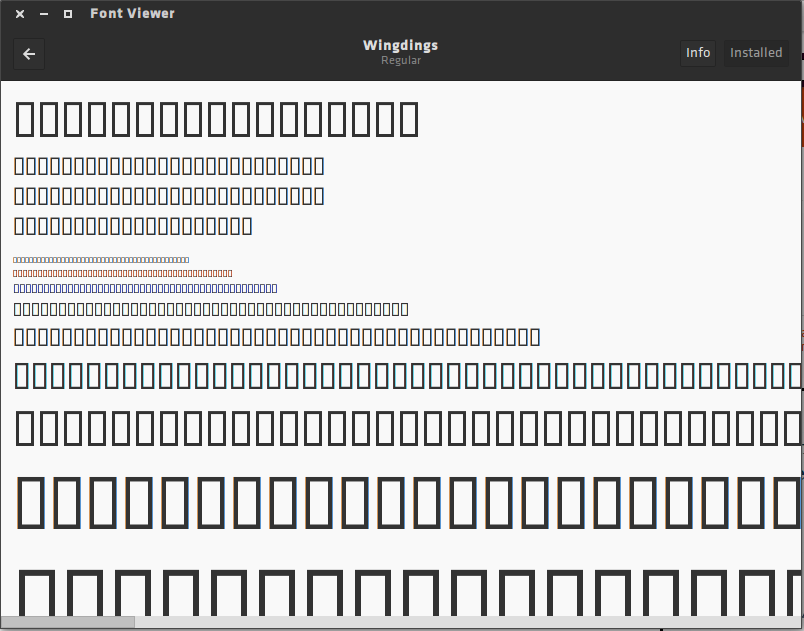 ubuntu font viewer