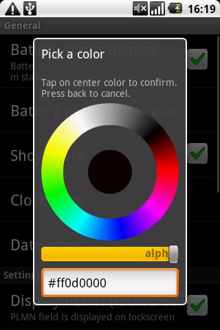 Color-picker Dialog of CyanogenMod
