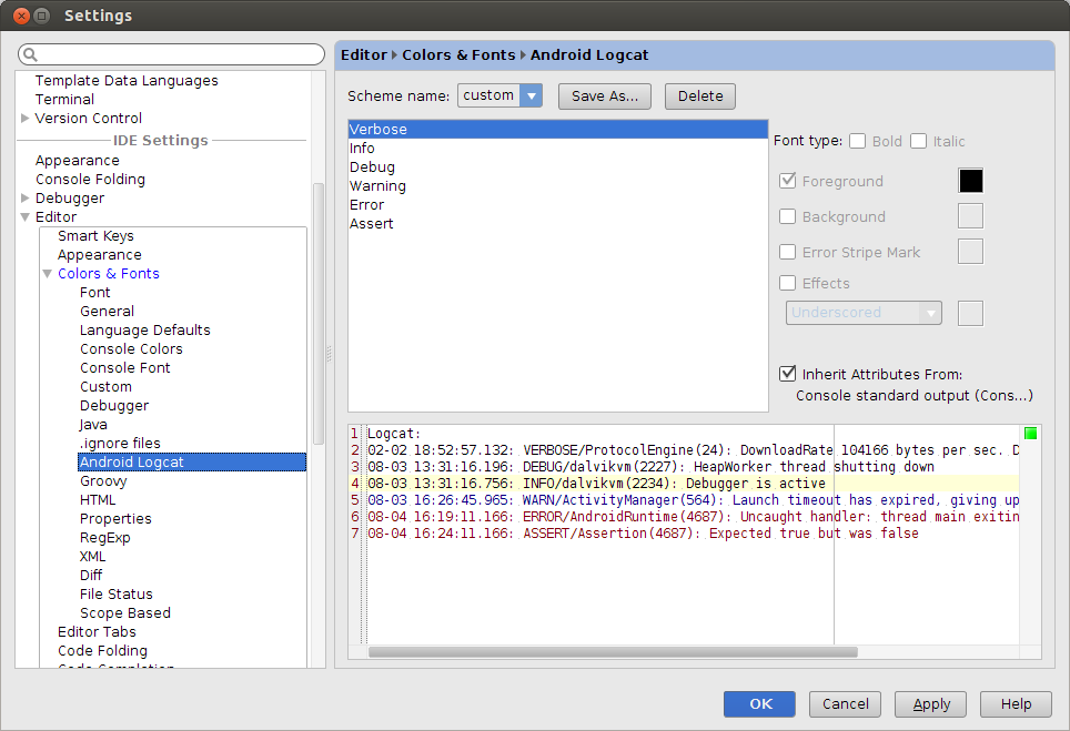 Settings Dialog