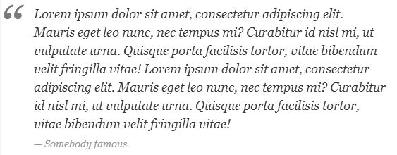 Blockquote example