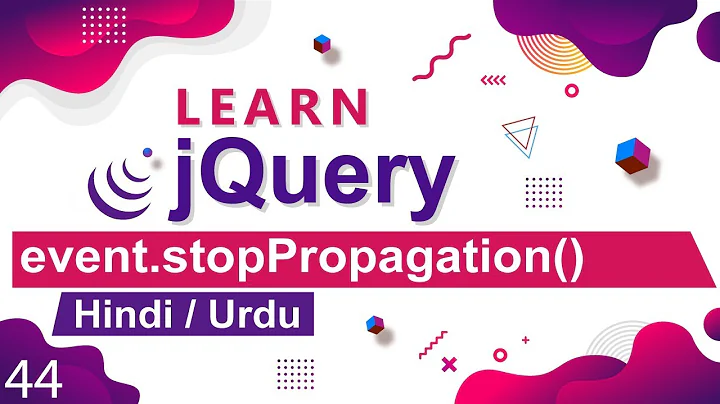 jQuery Event stopPropagation Method Tutorial in Hindi / Urdu