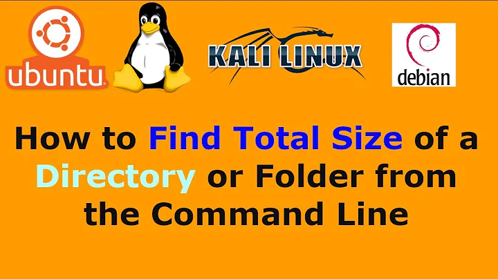 How to Find Total Size of a Directory or Folder from the Command Line Linux Unix - 2019