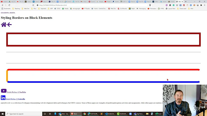 Styling Webpage Elements with Borders