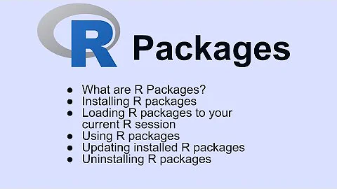 R packages: installing, loading, using and updating R packages