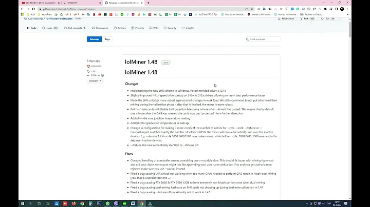 lolMiner Unlock the Locked Core Clock After Mining With Overclocks