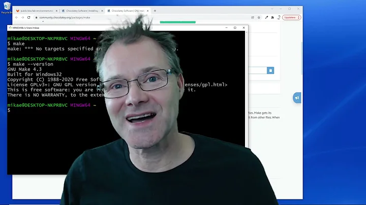 Install GNU Make on Windows using Chocolatey package manager