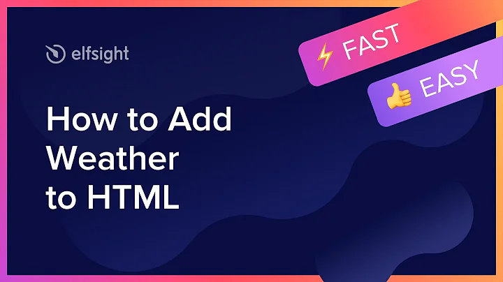 How to Add Weather to HTML (2021)
