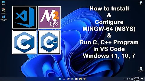 How to Install MinGW (MSYS2) and Run C, C++ program in Microsoft Visual Studio( VS Code)|Ada Code|