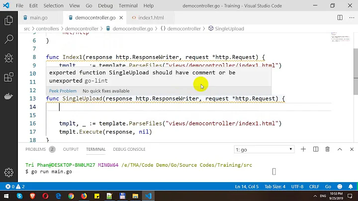Single and Multiple File Upload in Golang Web Application