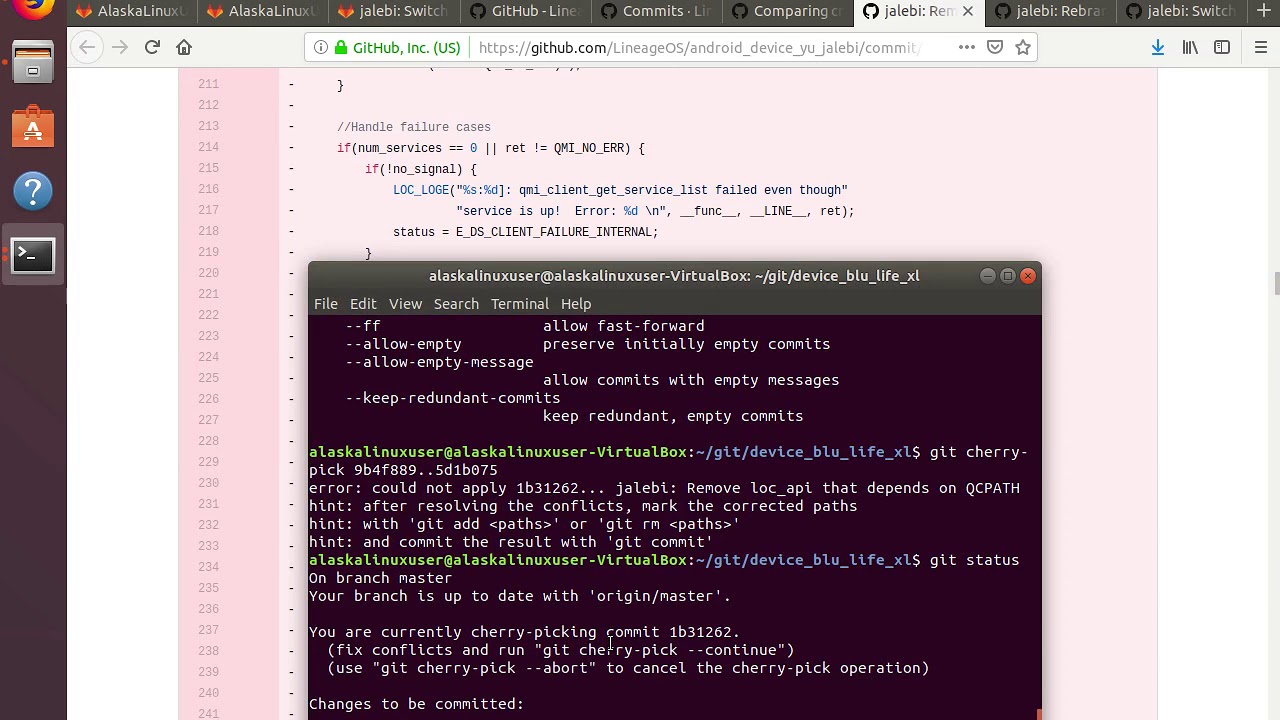 BLU Life XL: Multiple git cherry-picks at one time