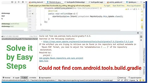 could not find com.android.tools.build.gradle in android studio