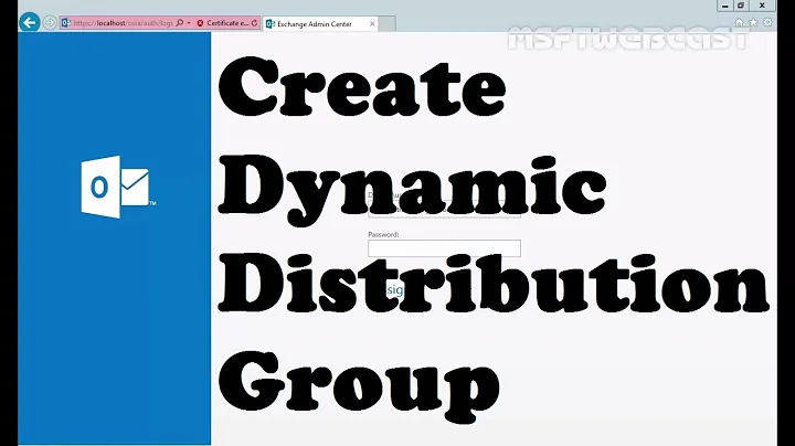 Create and Manage dynamic distribution groups