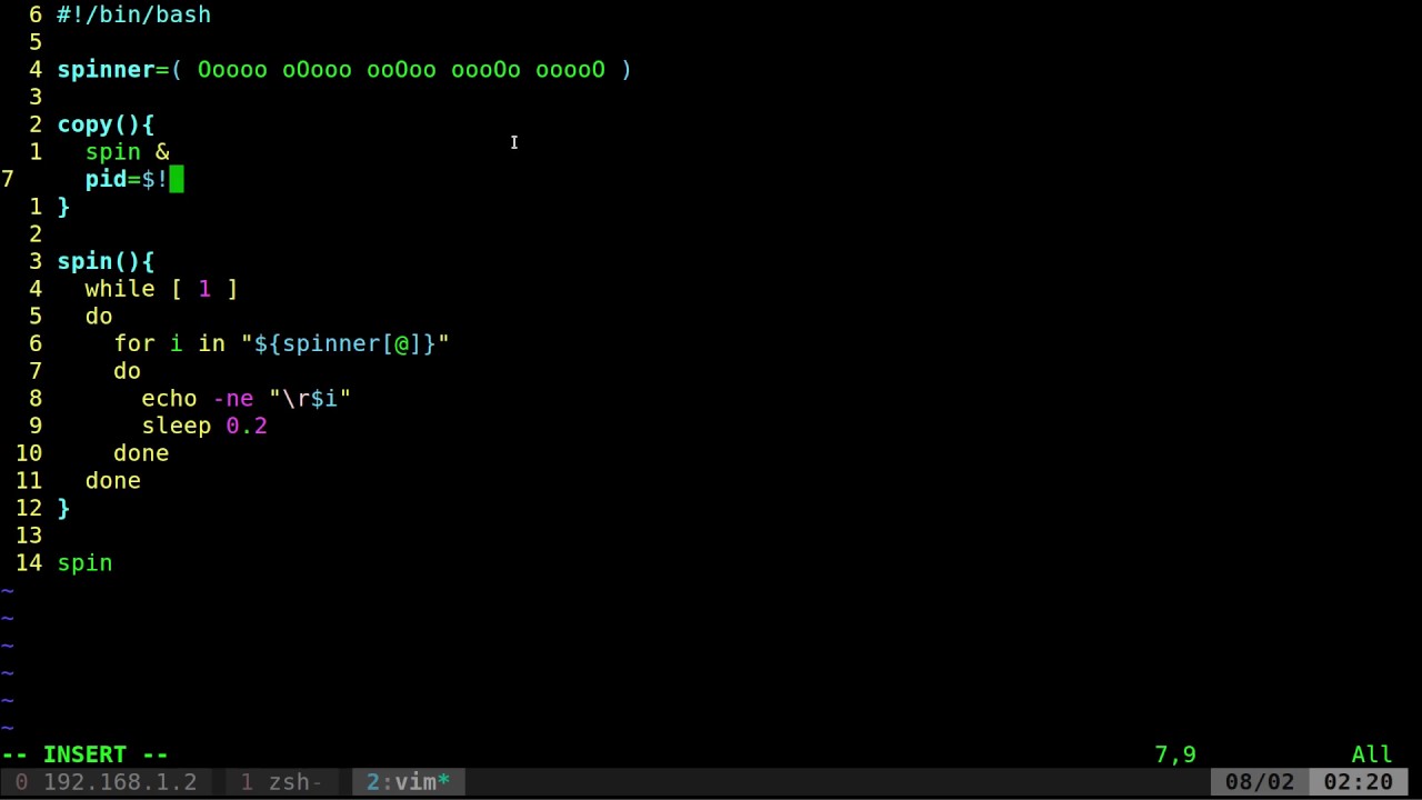 03 Shell Script Spinner Animation Tutorial