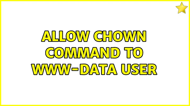Ubuntu: Allow chown command to www-data user