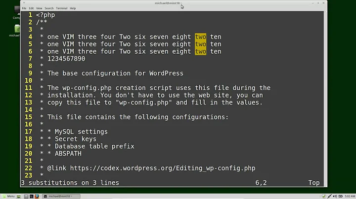 Vim (09) - Substitute (Search and Replace)