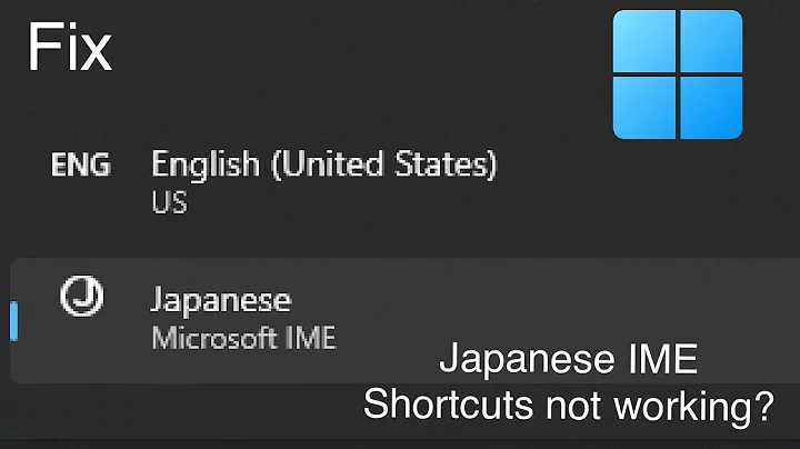 How to fix Japanese Keyboard shortcut not working (Windows 10 or Windows 11)