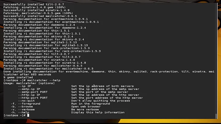 How To Install MailCatcher On CentOS 7