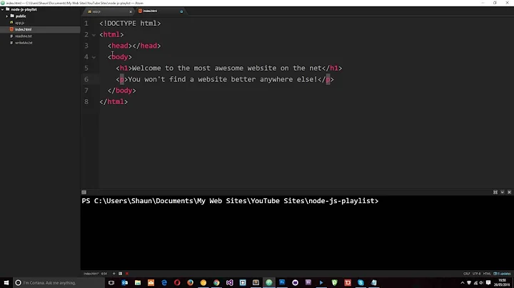 Node JS Tutorial for Beginners #17 - Serving HTML Pages