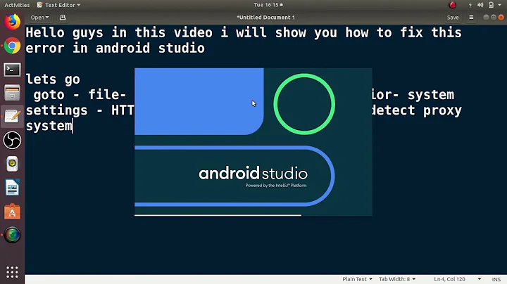 How to fix " Unknown Host - proxy settings" error in Android Studio