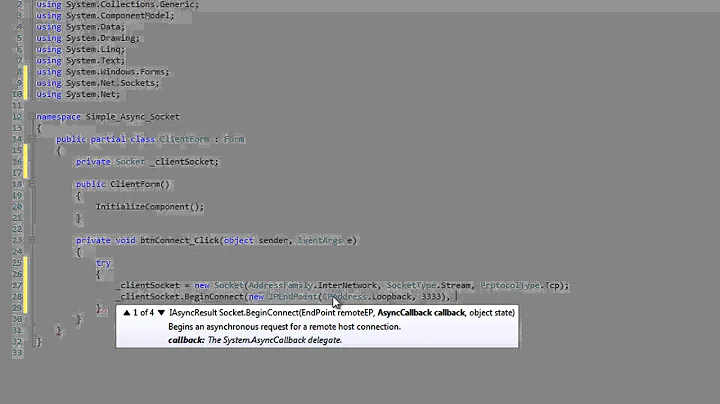 C# Async Sockets Part 1: Basics