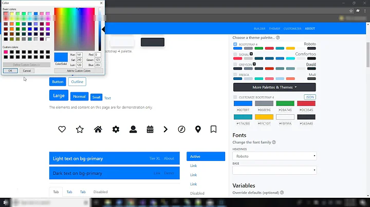 Bootstrap 4: Change the Primary Blue Color
