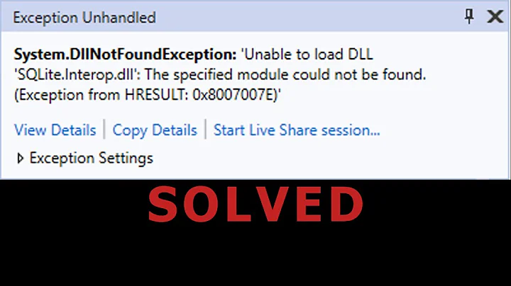 Unable to load DLL SQLite.Interop.dll