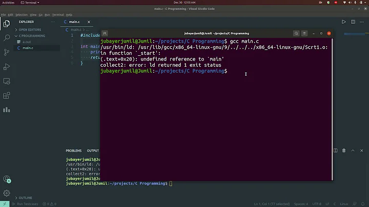 undefined reference to 'main' | C programming Problem