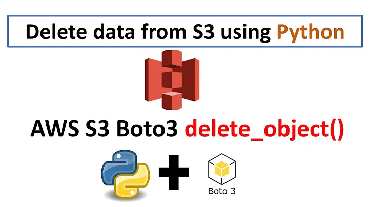 How to delete data from S3 using Python | AWS S3 Python Boto3 | Step by step tutorial