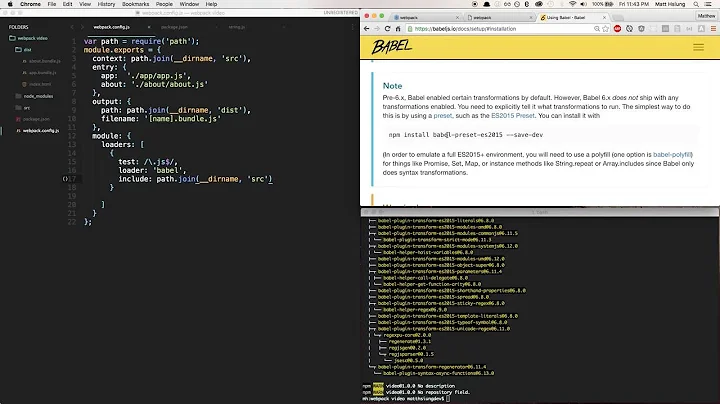 Webpack Config Basics 5. Using Loaders