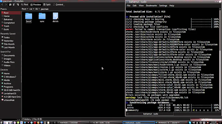 How to Fix Pacman DB Lock File Error - ( Arch Linux / KDE )