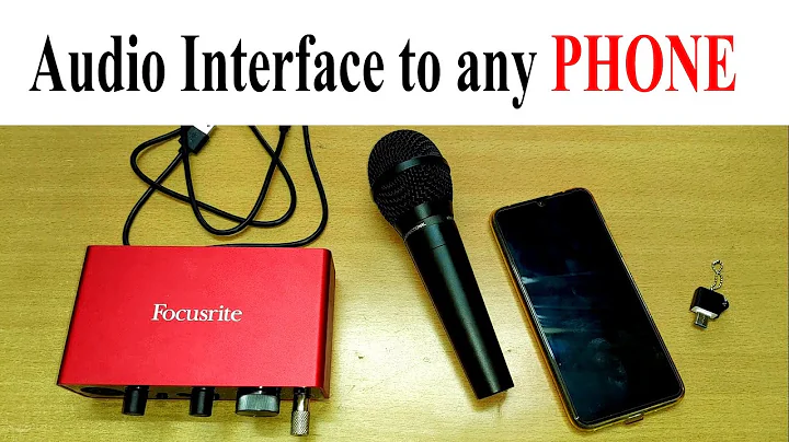 Connect Audio interface to any android phone |  Record Music on Android phone