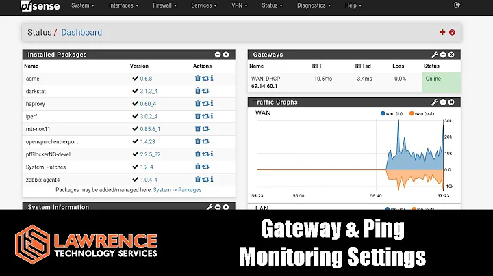 Configuring Ping & Gateway Monitoring & Logging in pfsense