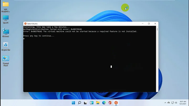 (Solved) WSL Register Distribution Failed With Error: #0x80370102 An Illegal State Change