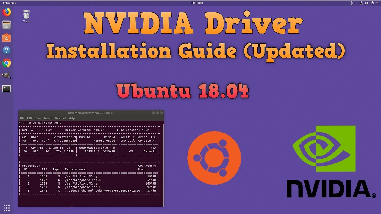 How to Install Latest NVIDIA Drivers Ubuntu 18.04 (Correct Driver for Tensorflow-GPU)
