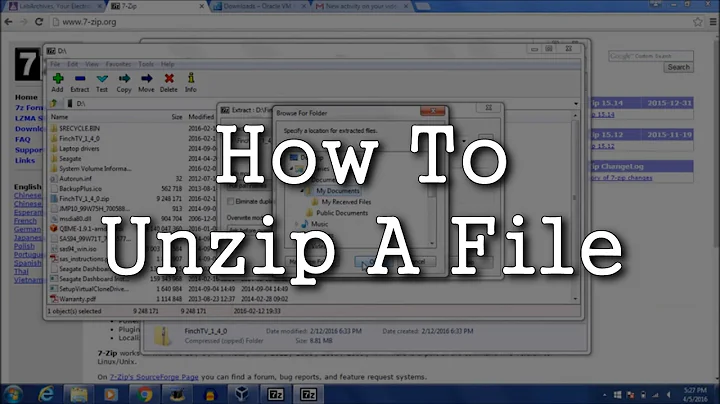How To Unzip A File (7-Zip)