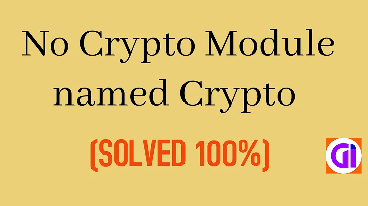 No Crypto Module named Crypto (SOLVED 100%)