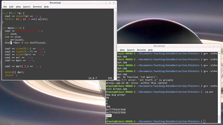 new vs. malloc (C++ for Data Abstraction)