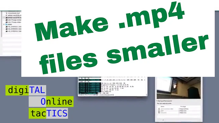 How to reduce the size of mp4 files using ffmpeg on Mac and Windows