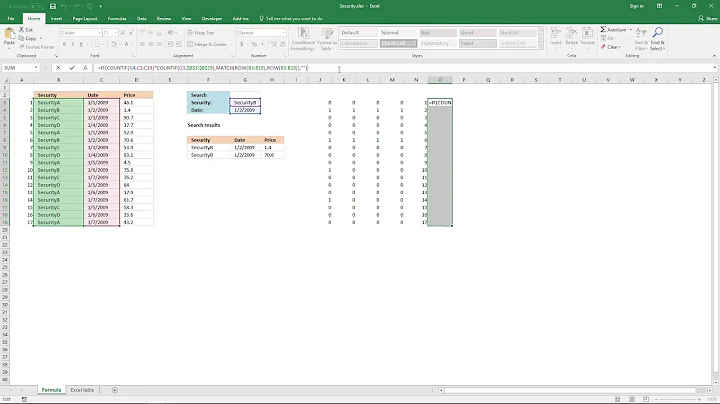 Match two criteria and return multiple records [Array Formula]