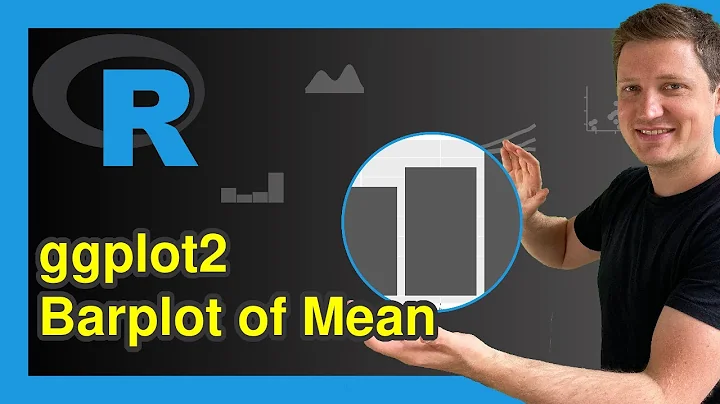 Plot Mean in ggplot2 Barplot in R (Example) | Show Averages in geom_bar | Barchart Graphic Tutorial