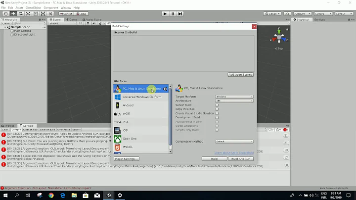 Unity Player setting not showing issue fixed | unity3d build setting