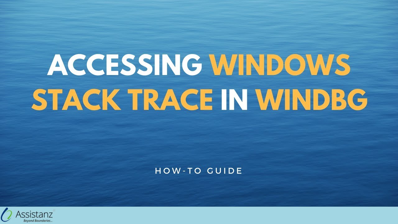 Accessing Windows Stack trace in WINDBG