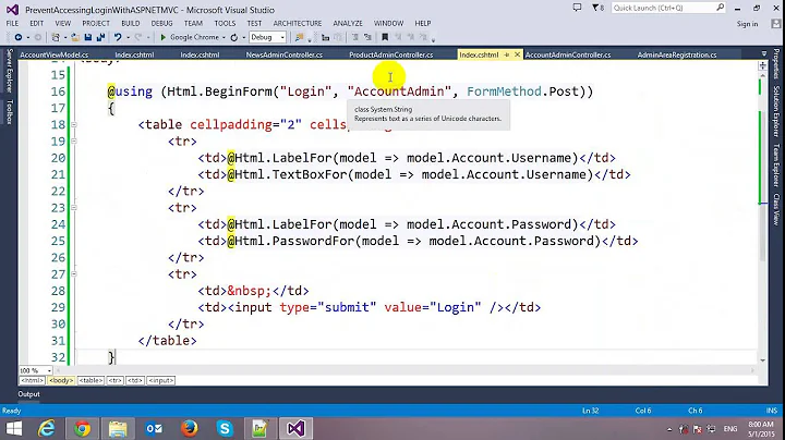 Prevent Accessing Restricted Page Without Login in ASP.NET MVC