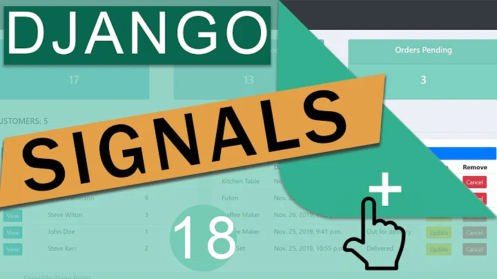 Introduction to Django Signals | Django (3.0) Crash Course Tutorials (pt 18)