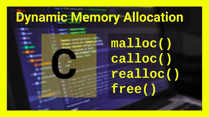 Dynamic Memory Allocation Explained - EASY! - malloc, calloc, realloc and free functions