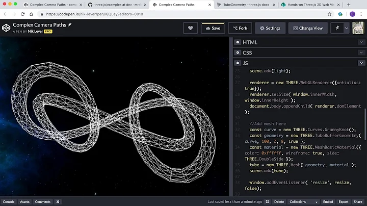 Hands-on ThreeJS - Camera paths