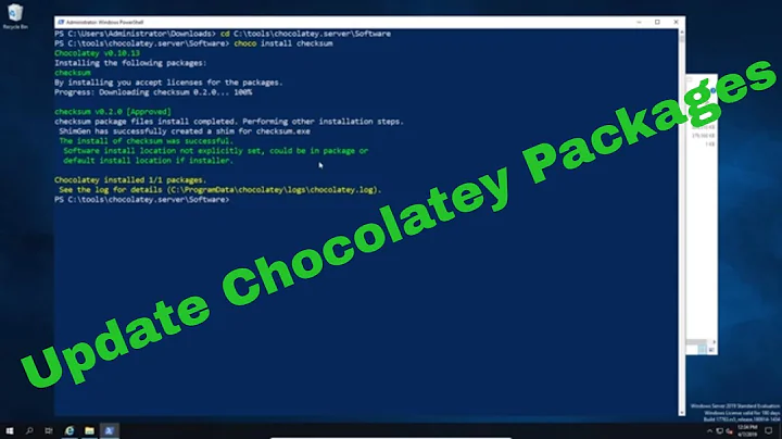 How to Update existing Chocolatey Package