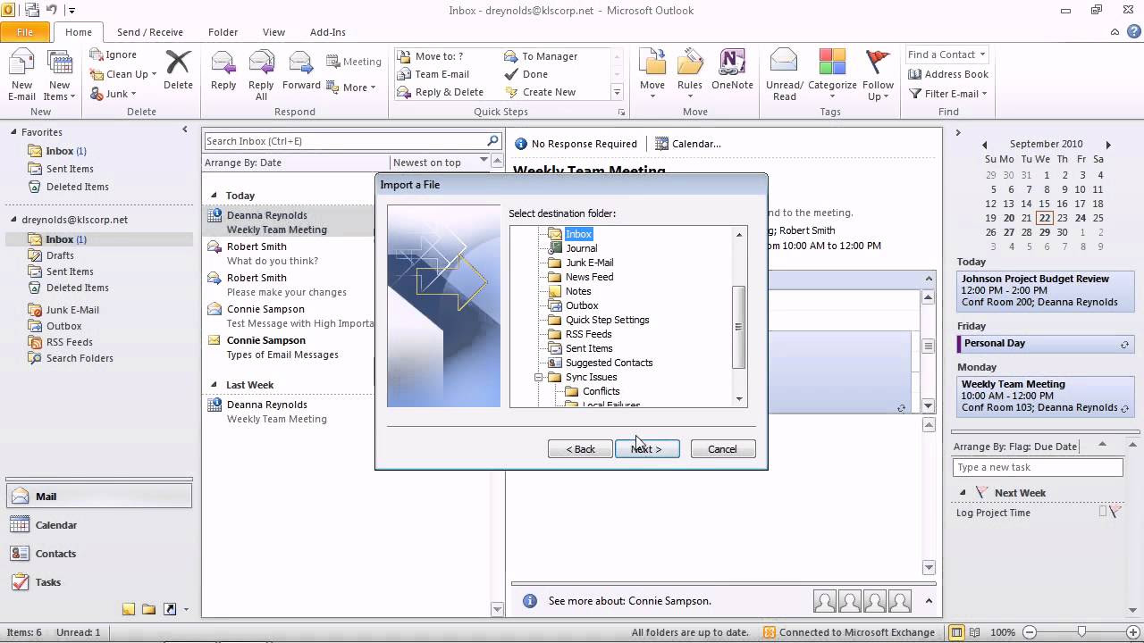 Outlook 2010 - Import E-mail Addresses