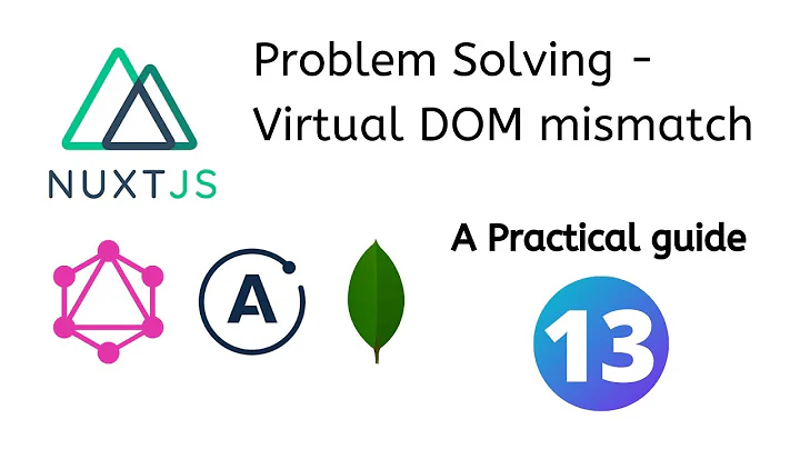 Problem solving  - Virtual DOM tree mismatch between client and server