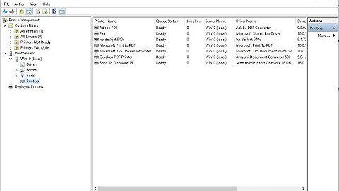 Windows Print Management Utility - Mange your print servers, printers and drivers all from one place